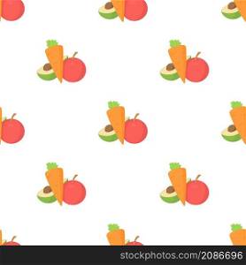 Vegetables and fruits pattern seamless background texture repeat wallpaper geometric vector. Vegetables and fruits pattern seamless vector