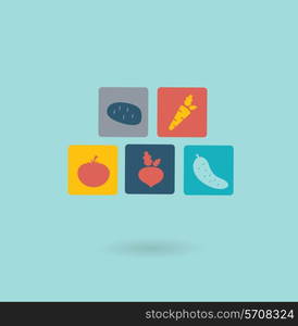 vegetables icon. Flat modern style vector design