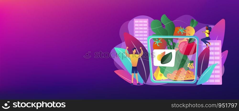 Vegetarian healthy eating, vegan takeaway meal, organic food. Assorted snack pack, trendy snack on the go, healthy nutrition diet concept. Header or footer banner template with copy space.. Assorted snack pack concept banner header.