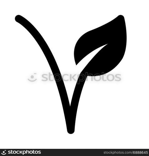 vegetarian symbol, icon on isolated background