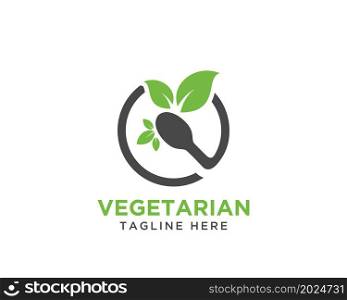 vegetarian , vegan design simple vector template