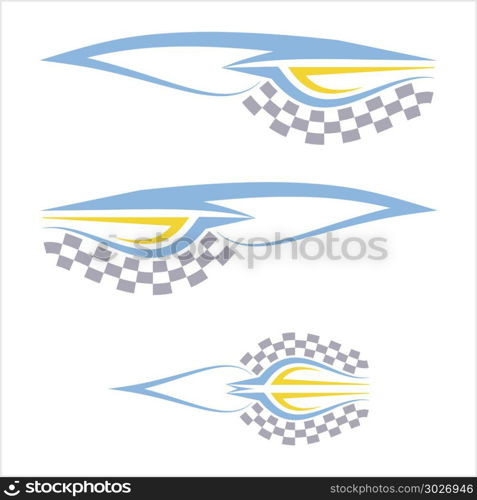 Vehicle Graphics, Stripe : Vinyl Ready Design Vector Art Illustration. Vehicle Graphics, Stripe : Vinyl Ready Design