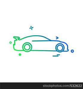 Vehicle icon design vector