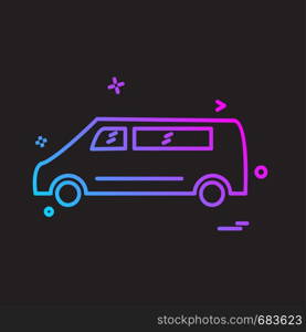 Vehicle icon design vector