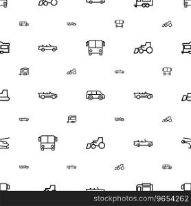 Vehicle icons pattern seamless white background Vector Image