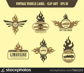 vehicle label sticker vector graphic art design illustration. vehicle label sticker