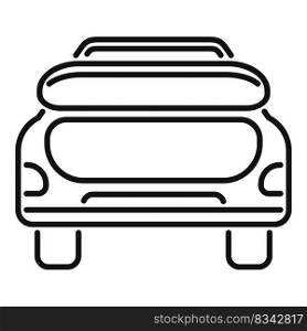 Vehicle trunk icon outline vector. Car baggage. Open luggage. Vehicle trunk icon outline vector. Car baggage