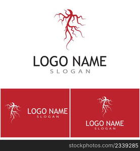 Veins Logo Template vector symbol medical design