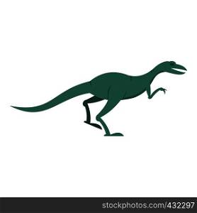 Velyciraptor dinosaur icon flat isolated on white background vector illustration. Velyciraptor dinosaur icon isolated