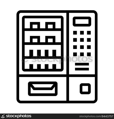 vending machine icon vector illustration logo design