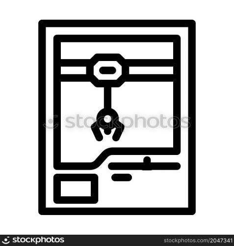vending machine line icon vector. vending machine sign. isolated contour symbol black illustration. vending machine line icon vector illustration