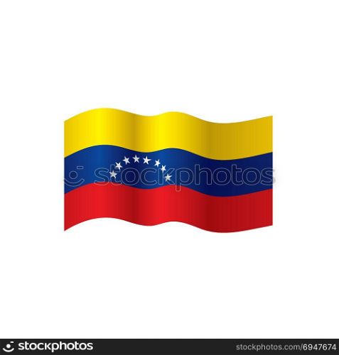 Venezuela flag, vector illustration. Venezuela flag, vector illustration on a white background