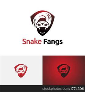 Venomous Poisonous Snake Serpent Fangs Dangerous Wild Animal Logo