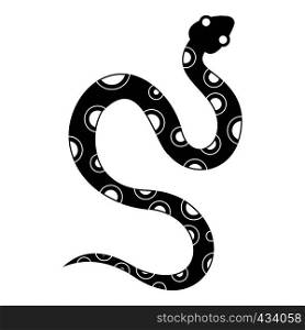 Venomous snake icon. Simple illustration of venomous snake vector icon for web. Venomous snake icon, simple style