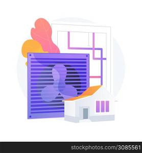 Ventilation system abstract concept vector illustration. Mechanical ventilation, airing and cooling system maintenance, exhaust fan, new air flow exchange, improve air quality abstract metaphor.. Ventilation system abstract concept vector illustration.