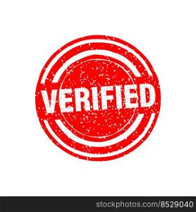 Verified st&on white background. Vector background.. Verified st&on white background. Vector background