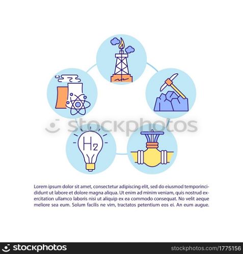 Versatile application of hydrogen concept line icons with text. PPT page vector template with copy space. Brochure, magazine, newsletter design element. Hydrogen future linear illustrations on white. Versatile application of hydrogen concept line icons with text