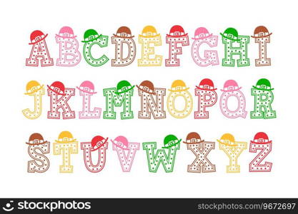 Versatile Collection of Cookie With Hat Alphabet Letters for Various Uses