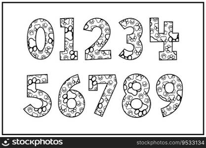 Versatile Collection of Dog Paw Numbers for Various Uses