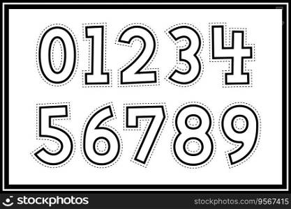 Versatile Collection of Paper Cutout Numbers for Various Uses