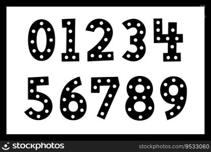 Versatile Collection of Retro Show Numbers for Various Uses