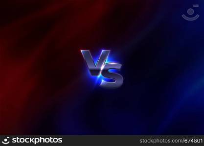 Versus concept. VS letters sport competition emblem, game battle concept, MMA banner screen. Vector versus colouring abstract template. Versus concept. VS letters sport competition emblem, game battle concept, MMA banner screen. Vector versus template
