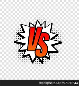 Versus logo vs letters for sports and fight competition. Vector stock illustration.. Versus logo vs letters for sports and fight competition. Vector illustration.