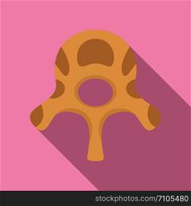 Vertebra disc icon. Flat illustration of vertebra disc vector icon for web design. Vertebra disc icon, flat style