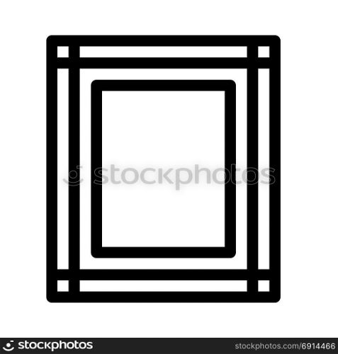 vertical designer frame, icon on isolated background