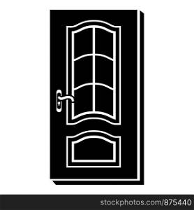 Vertical door icon. Simple illustration of vertical door vector icon for web. Vertical door icon, simple style