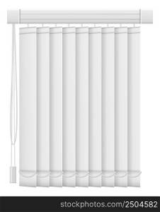 Vertical jalousie mockup. Sun covering window blinds isolated on white background. Vertical jalousie mockup. Sun covering window blinds