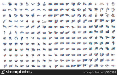 very big collection of vector flags of the Democratic Republic of the Congo.. very big collection of vector flags of the Democratic Republic of the Congo