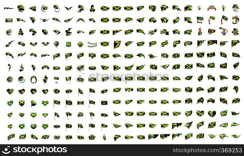 very big collection of vector flags of the Jamaica.. very big collection of vector flags of the Jamaica
