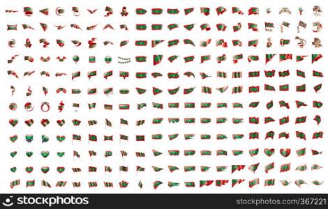 very big collection of vector flags of the Maldives.. very big collection of vector flags of the Maldives