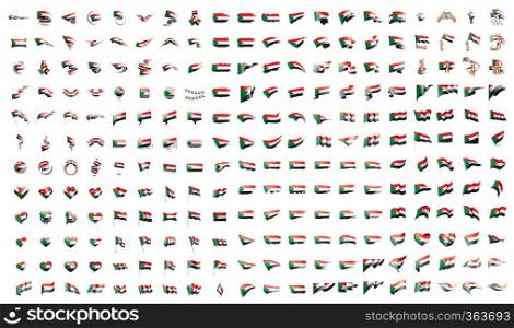 very big collection of vector flags of the Sudan.. very big collection of vector flags of the Sudan