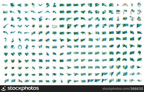 very big collection of vector flags of the Tanzania.. very big collection of vector flags of the Tanzania