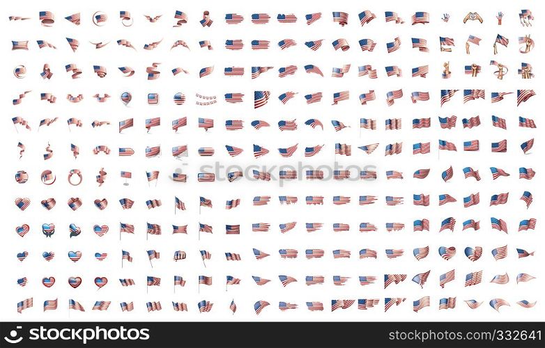 very big collection of vector flags of the USA.. very big collection of vector flags of the USA