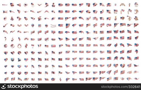 very big collection of vector flags of the USA.. very big collection of vector flags of the USA