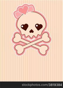 Very cute Skull place card with place for copy/text