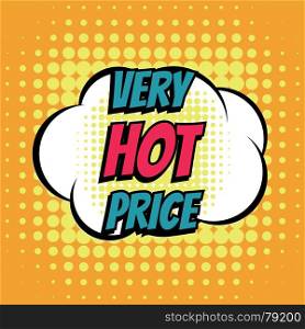Very hot price comic book bubble text retro style