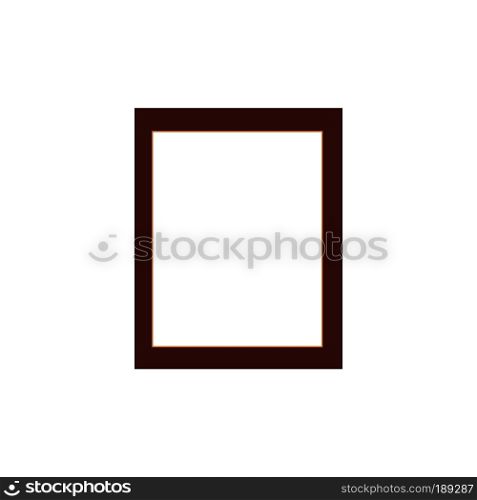 Very old wooden frame. Isolated on white background.