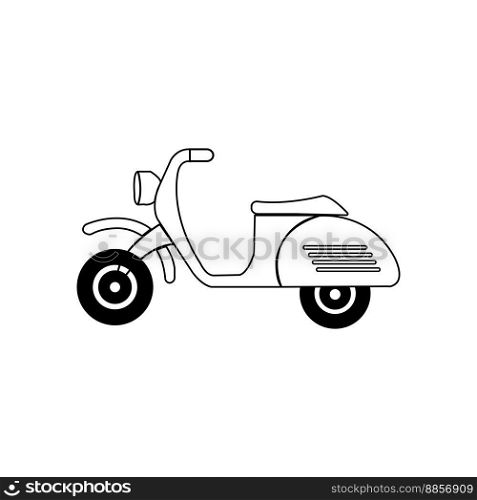 vespa motorbike icon vector illustration symbol design
