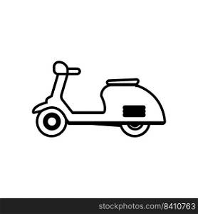 vespa scooter icon vector illustration symbol design