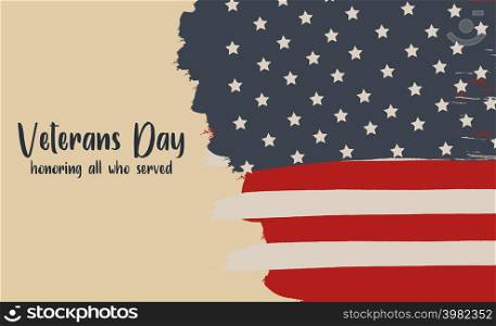 Veterans Day holiday banner. Thanks for Serving text. Flag of USA. Vector illustration.. WebVeterans Day holiday banner. Thanks for Serving text. Retro Design