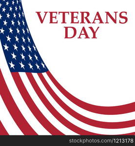 Veterans Day in the United States of America illustration. Veterans Day in the United States of America