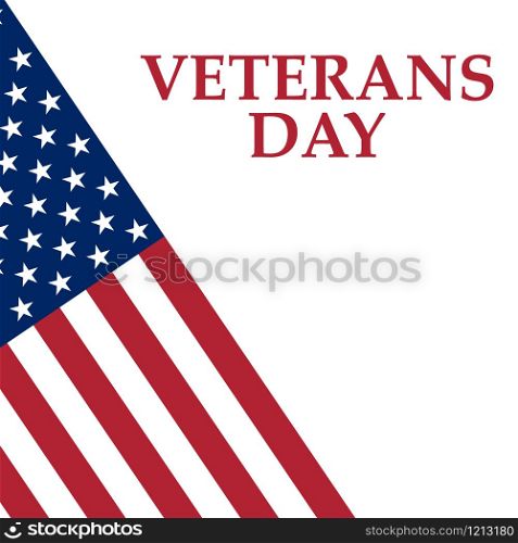 Veterans Day in the United States of America illustration. Veterans Day in the United States of America