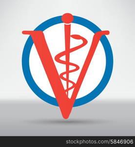 Veterinary sign cat and dog symbol