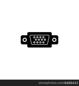 VGA cable icon. vector illustration symbol design.