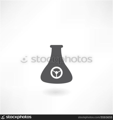 vial with a label icon