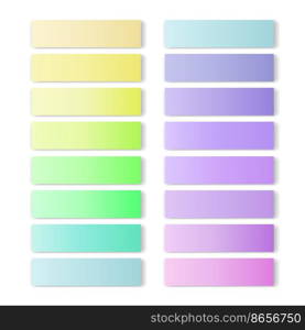 Vibrant and smooth pastel gradient set